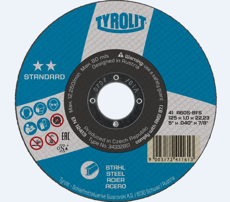 Tyrolit Trennscheibe METALL STANDARD