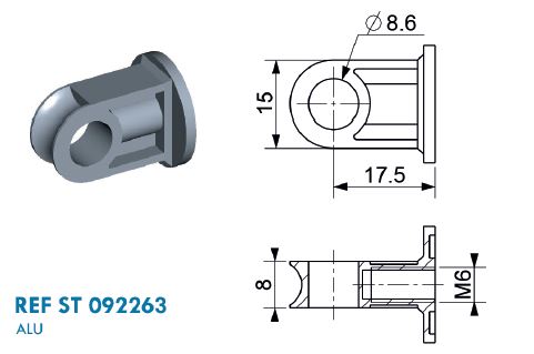 Auge Aluminium 8/6