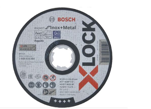 Bosch Trennscheibe X-LOCK 125 mm METALL/INOX