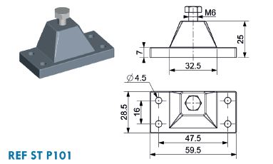 Befestigungsschuh STP101