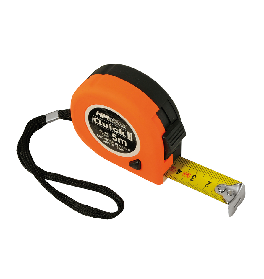 Rollmeter HM EG-Klasse II Orange