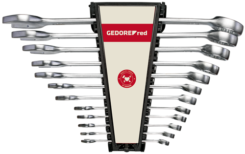 GEDORE RED Gabel-Ringschlüsselsatz 12-teilig 10-32 mm