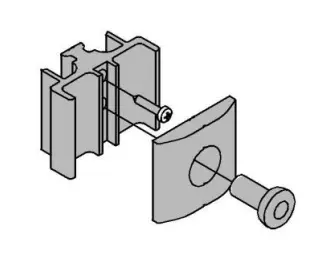 Aluklemme für Brix Zaunpfahl.webp