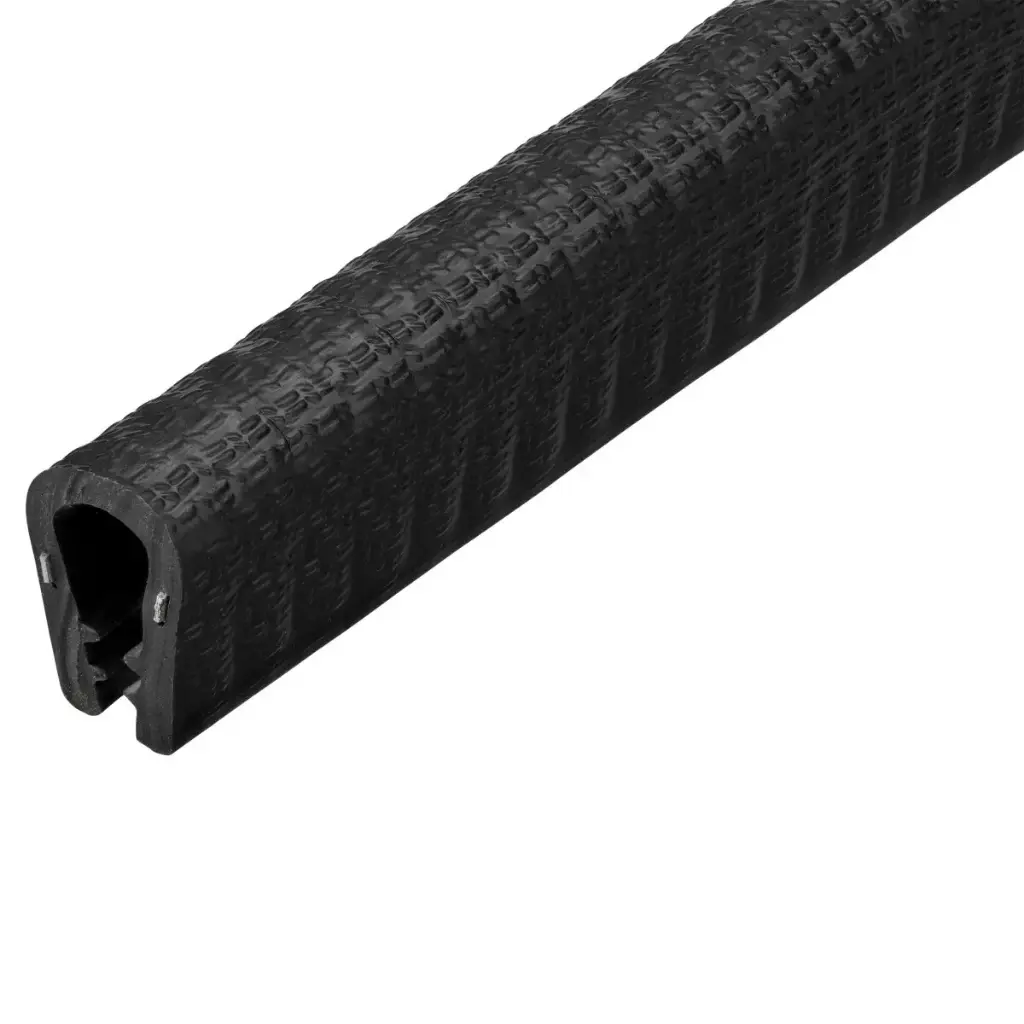 TOZN Kanteschutzprofil verstärkt PVC schwarz