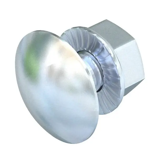 Flachrundschraube mit Kombimutter feuerverzinkt SGKFM6x12