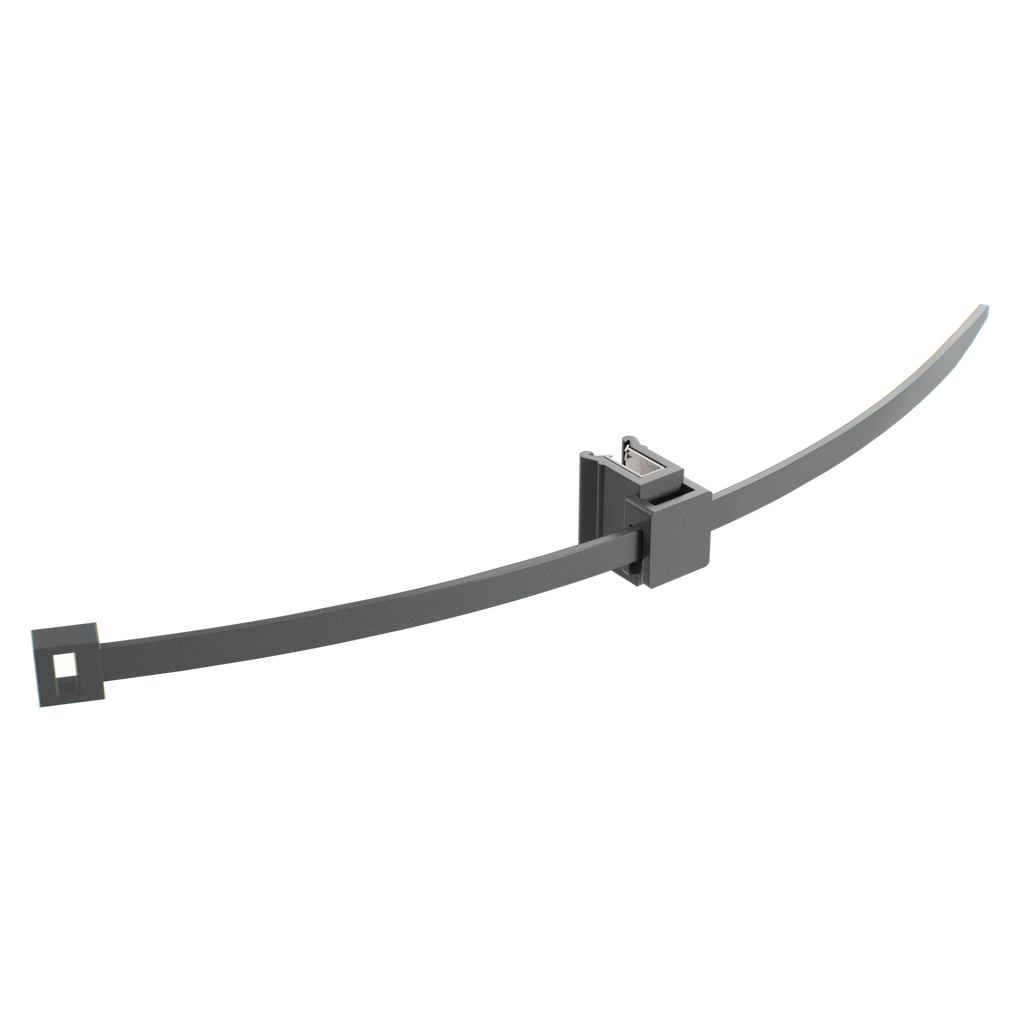 Alumero Kabelbinder inkl. Clip 200X4,8 mm