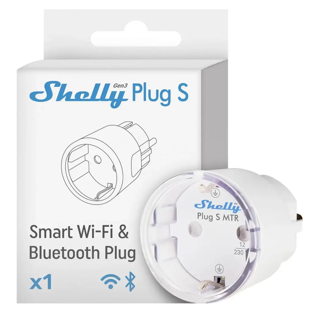 Shelly Plug & Play "Outdoor Plug S Gen3" IP44, max. 12 A