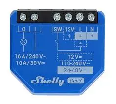 Shelly Relais Unterputz  "Plus 1" max. 16 A