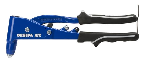 Blindnietzange NTX-F 2,4 bis 5mm Alu, bis 4mm Stahl