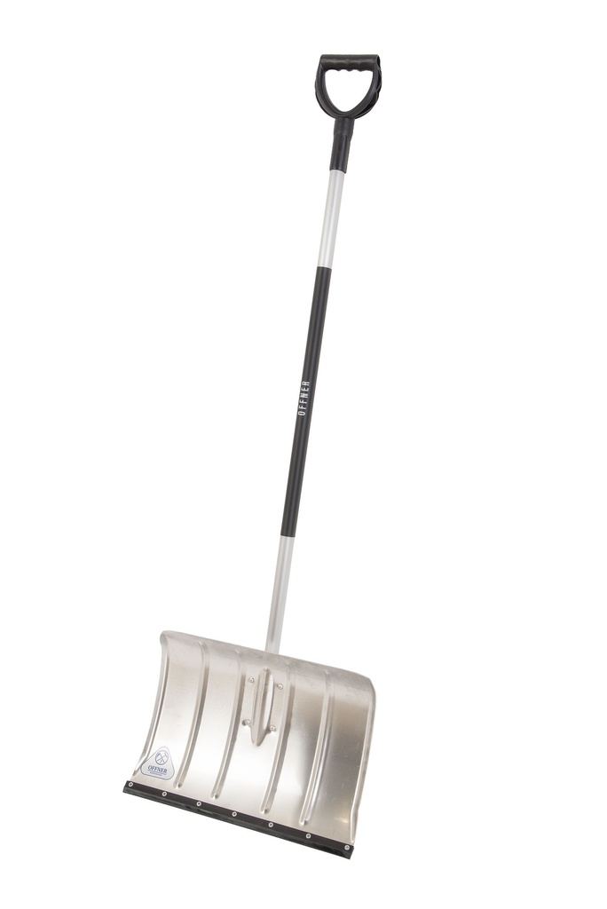 Schneeschieber Alu mit Stiel 540x390mm