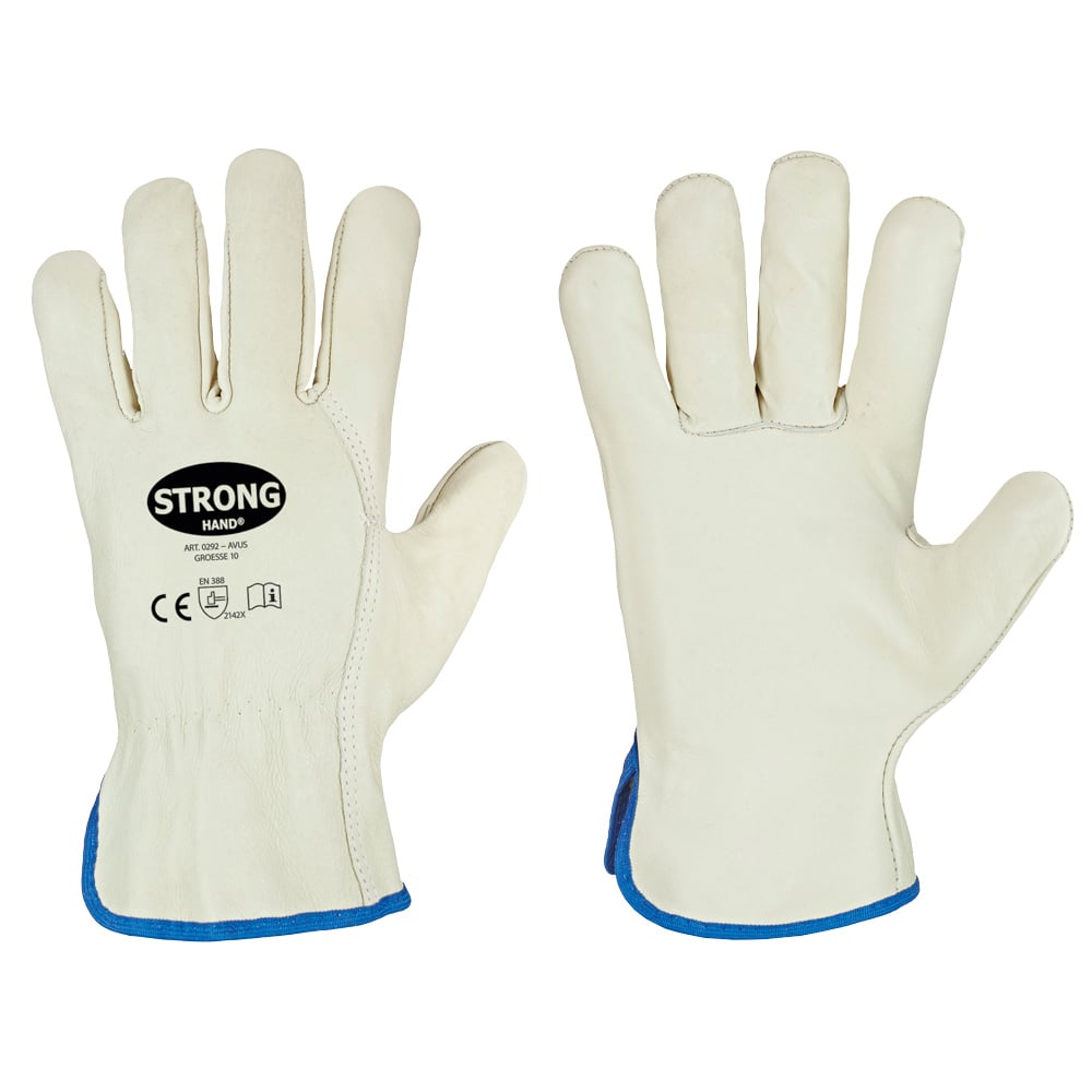 Arbeitshandschuhe Rind-Nappa-Leder Gr.9 "Avus"