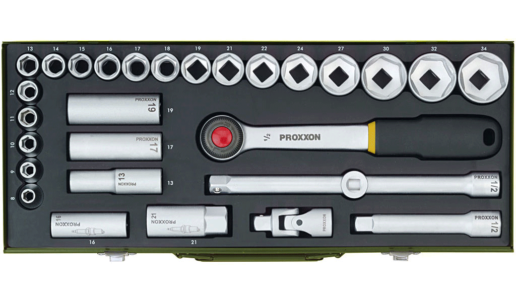 Proxxon Stecknusssatz 1/2 Zoll 29-tlg.