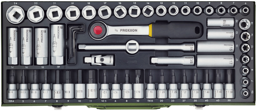Proxxon Stecknusssatz  3/8 Zoll  24-tlg. 6-24mm