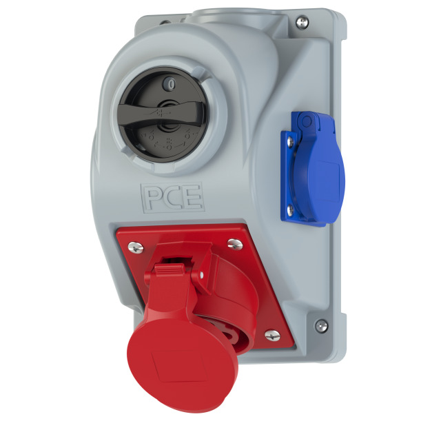 CEE Wandsteckdose Combo 16A   400V