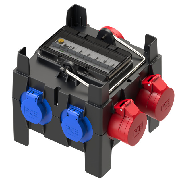 Stromverteiler 2x16A+5x230V  IMST  IP44 ungesichert  2 Meter 5x2,5