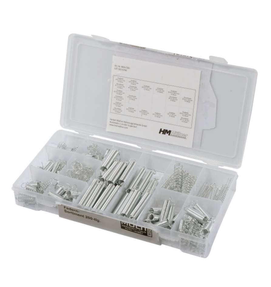 Federn F Sortiment 200-tlg.