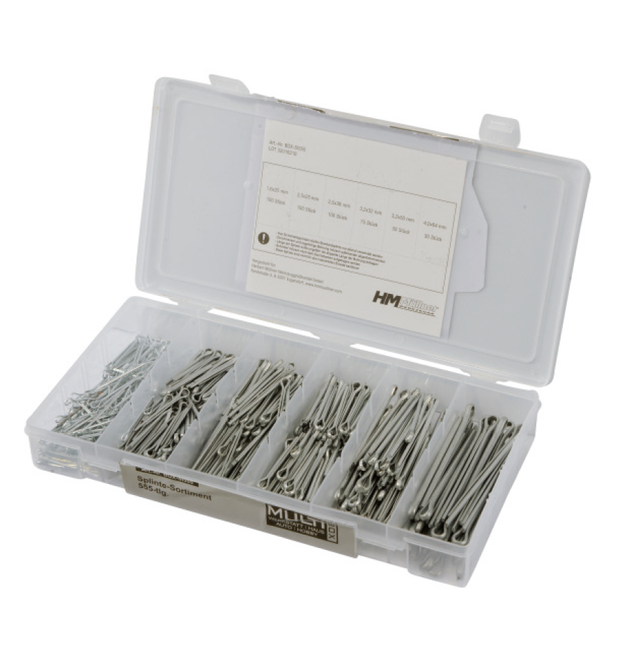 Splinte Sortiment SI 555-tlg.