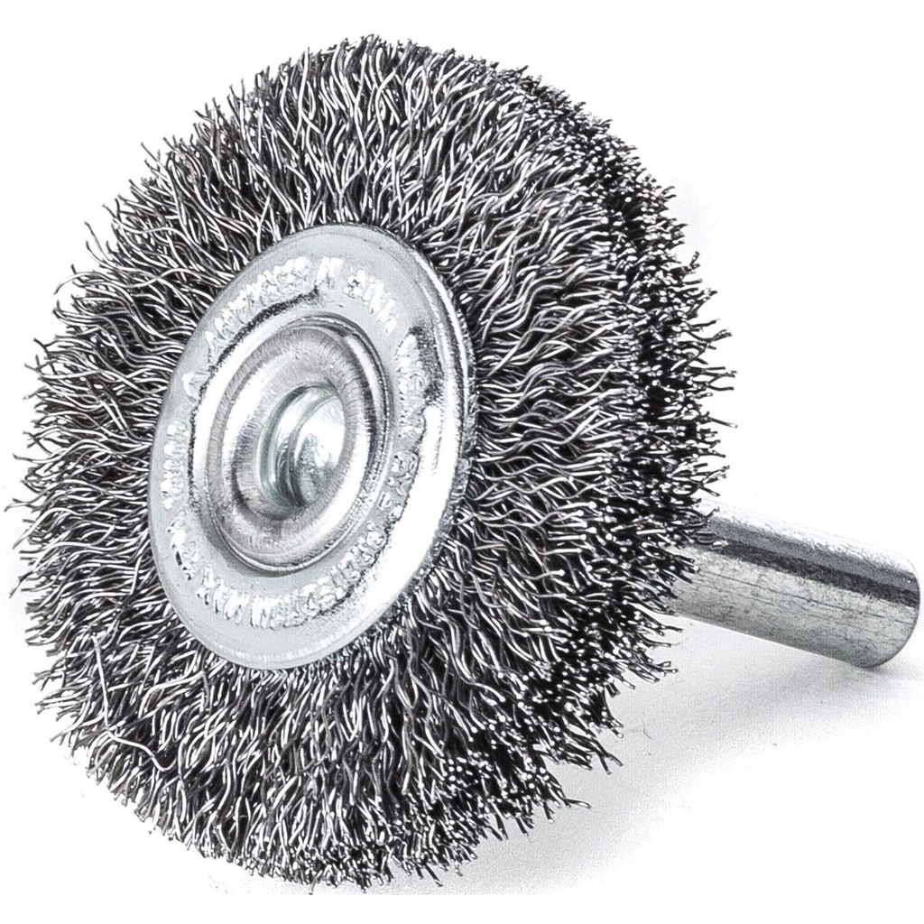 Lessmann Rundbürste 100x10mm Draht 0,30 Niro mit Schaft