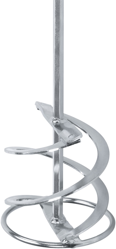 Wendelrührer für Mörtel 120X600mm M14 verzinkt, zähes Material, unten nach oben