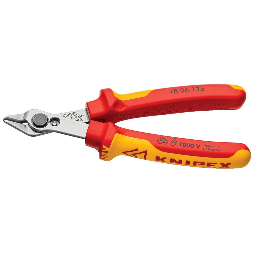 Knipex Elektronik-Seitenschneider Super Knips INOX 125mm