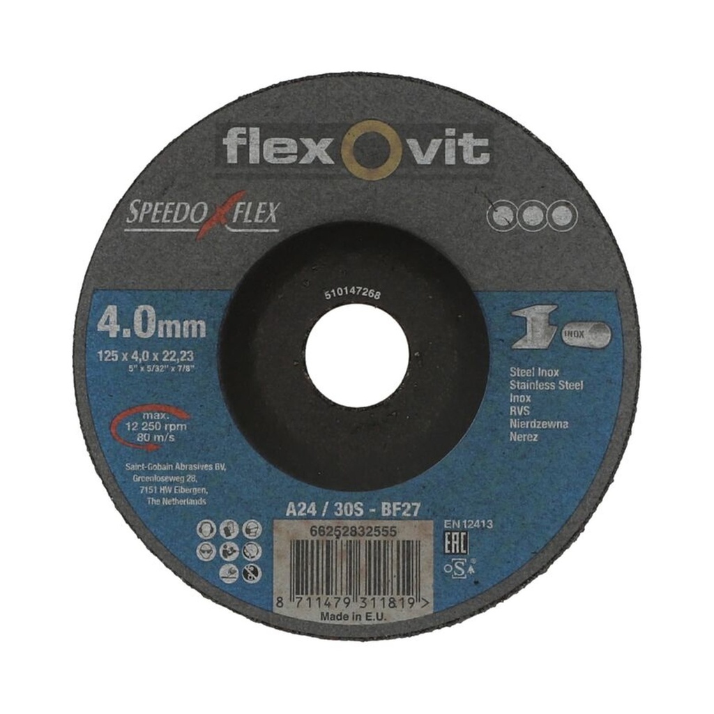 Flexovit Schruppscheibe 125/4 Longlife Kombi
