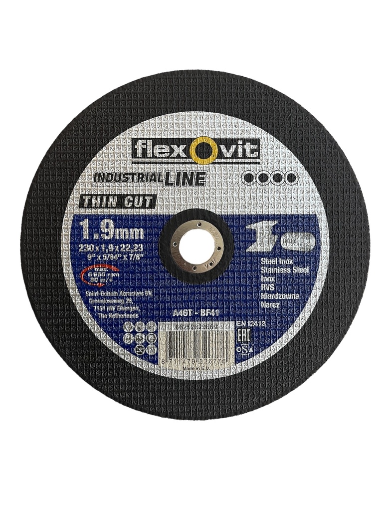 Flexovit Trennscheibe 230/1,9 Mega-Line, Inox