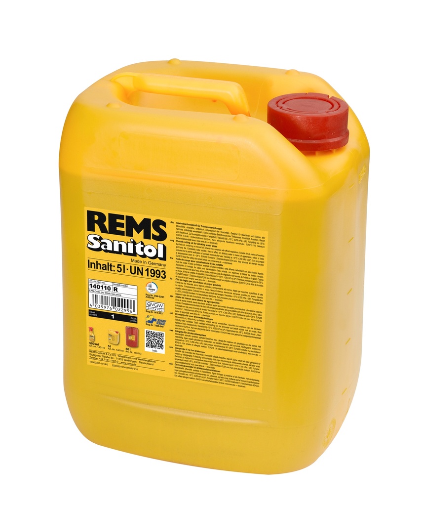 Rems Gewindeschneidmittel Sanitol 5 Liter synthetisch