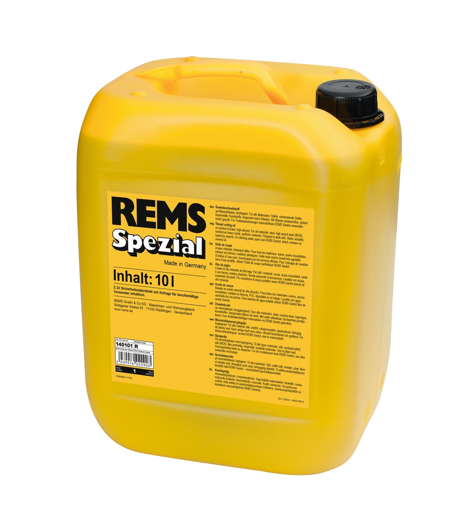 Rems Gewindeschneidmittel Spezial 10 Liter Mineralölbasis