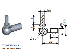 Kugelpfanne DM.10+Kugel  92220-6-5