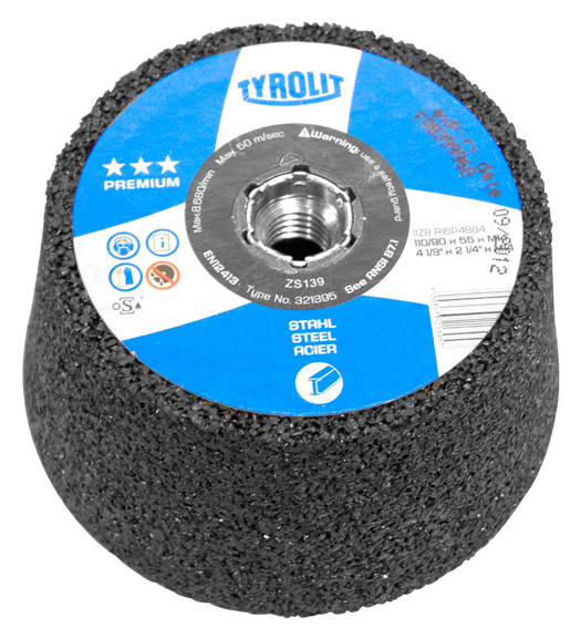 Tyrolit Schleiftopf Metall 110/90/55mm M14 K36 Premium