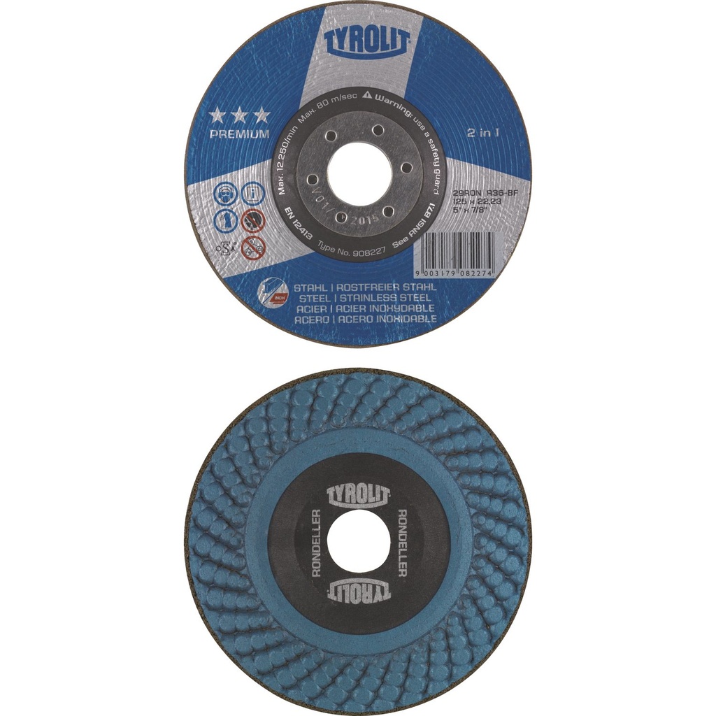 Tyrolit Rondeller für Metall 125mm K36