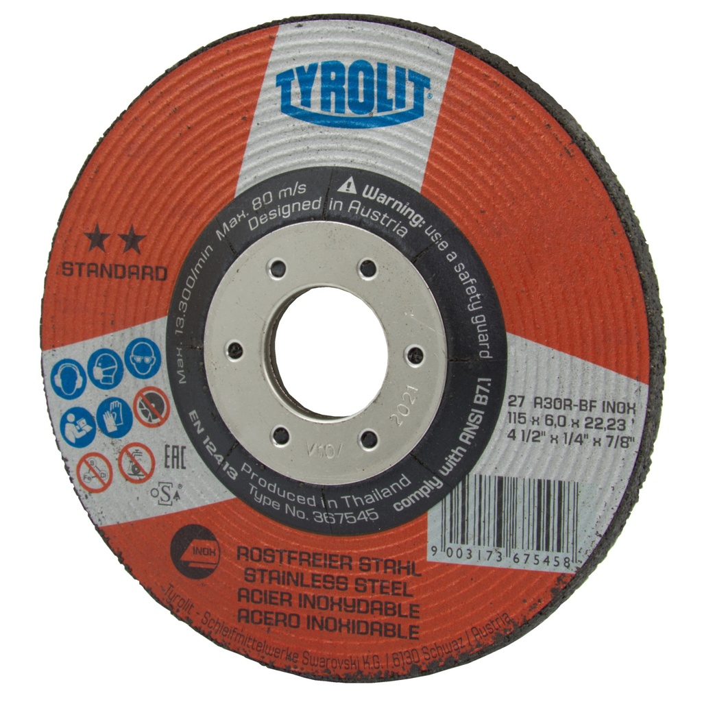 Tyrolit Schruppscheibe 125/7mm Premium Comfort-Start-Kante 2IN1
