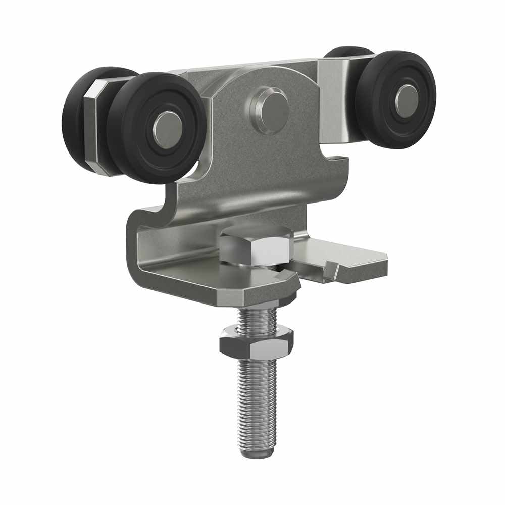 MEA Doppelrolle Nr.0 verzinkt  für leisen Lauf mit Kunstoffrollen