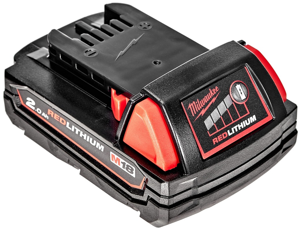 Milwaukee Akku 18V M18B2 2Ah Li-Io Red