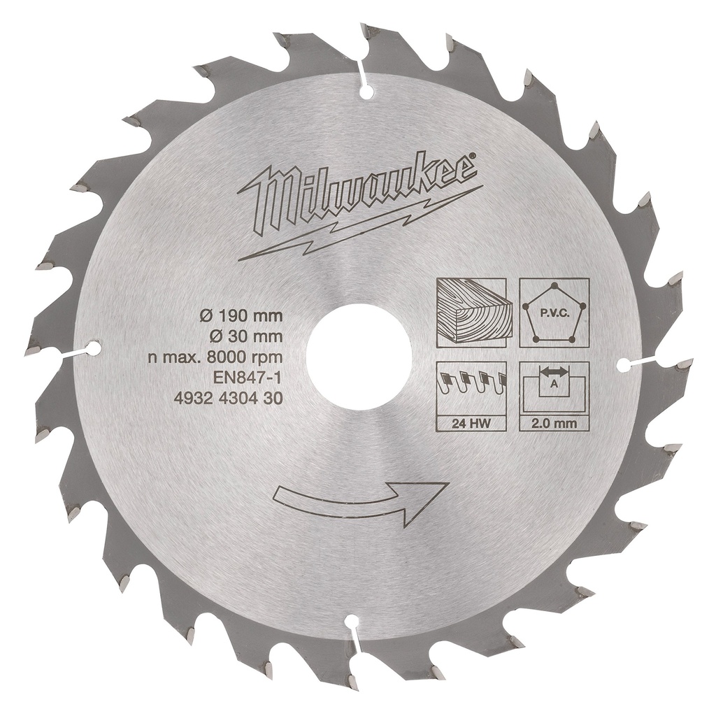 Kreissägeblatt HM 190/30 54TRF