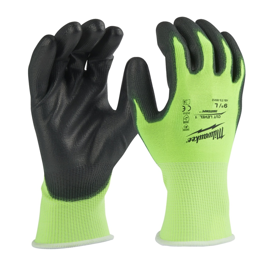 Milwaukee Arbeitshandschuhe Gr.11 (XXL), leichter Schnittschutz 3121A, Smartswipe