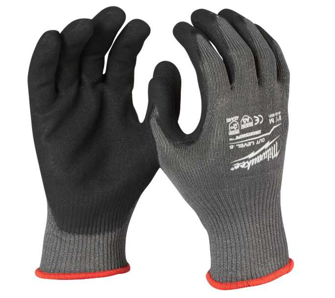 Milwaukee Arbeitshandschuhe Gr.9 (L), hoher Schnittschutz  4x44E, Smartswipe