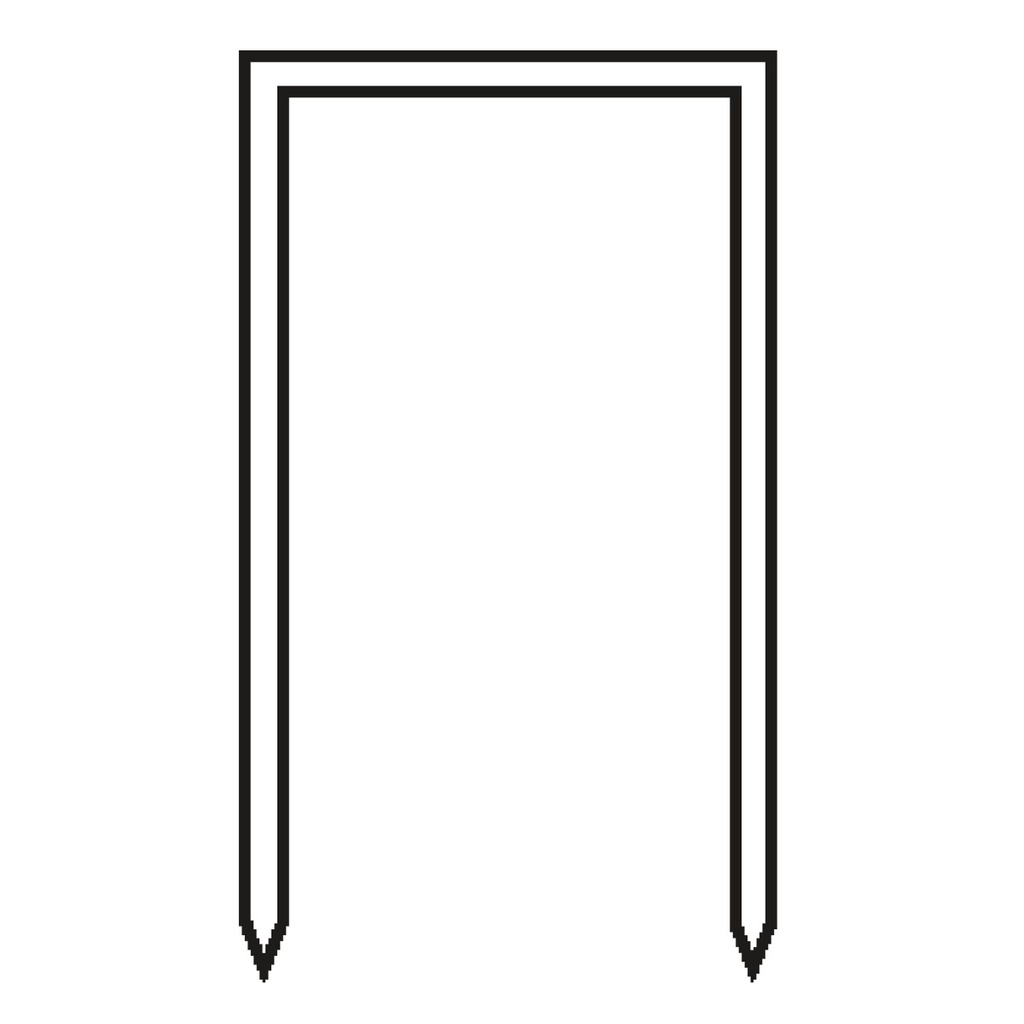 Klammern 80-10 mm Rücken 12,9mm KG16/25