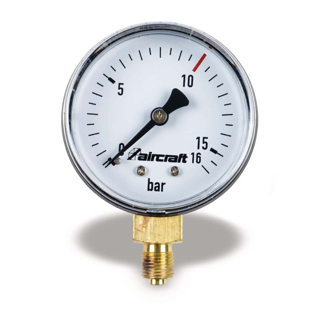 Aircraft Manometer 50mm 1/4 Z hinten