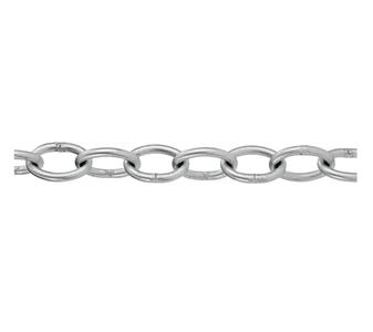 Normkette 4 mm verzinkt flach oval im BUND