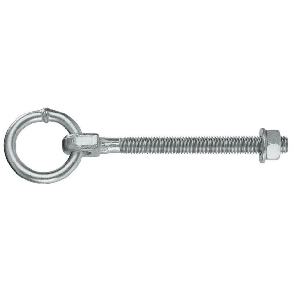 Barrenring 8 mm verzinkt metrischen Gewinde mit Mutter