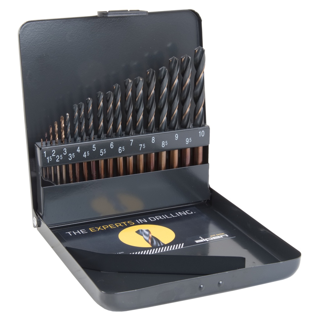 Alpen Cobalt Spiralbohrersatz 1-10mm KM19
