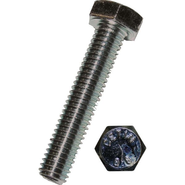 Stahlschrauben 931 Güte 8.8 verzinkt 10/ 70