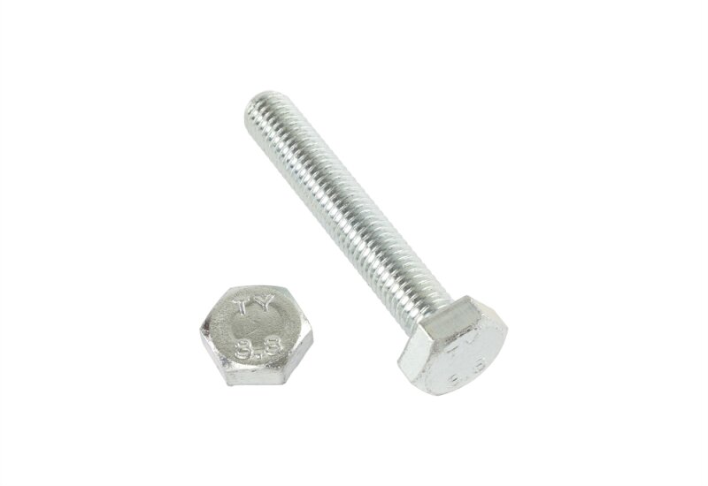 Stahlschrauben 933 Güte 8.8 verzinkt 10/100