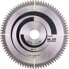 Bosch Kreissägeblatt HM 216/30mm 80TRF negativ