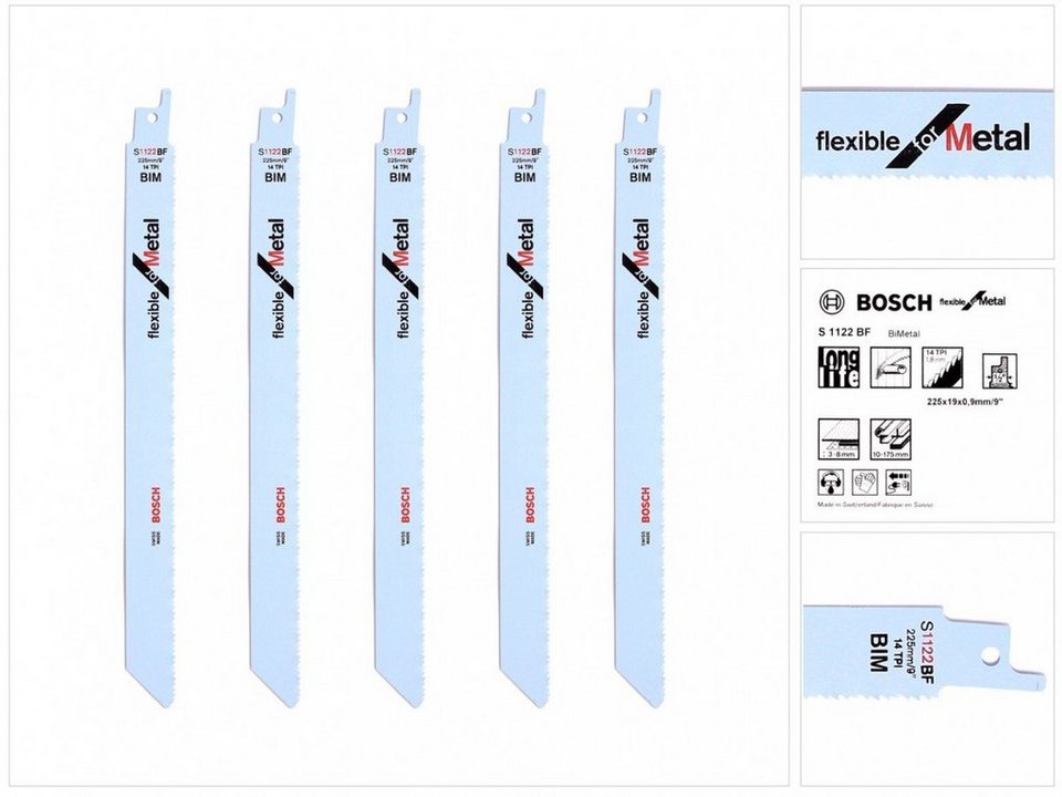 Bosch Säbelsägeblatt S1122BF 5er-Pack