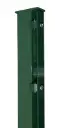 DS-Zaunpfosten Typ S grün, mit Abdeckleiste