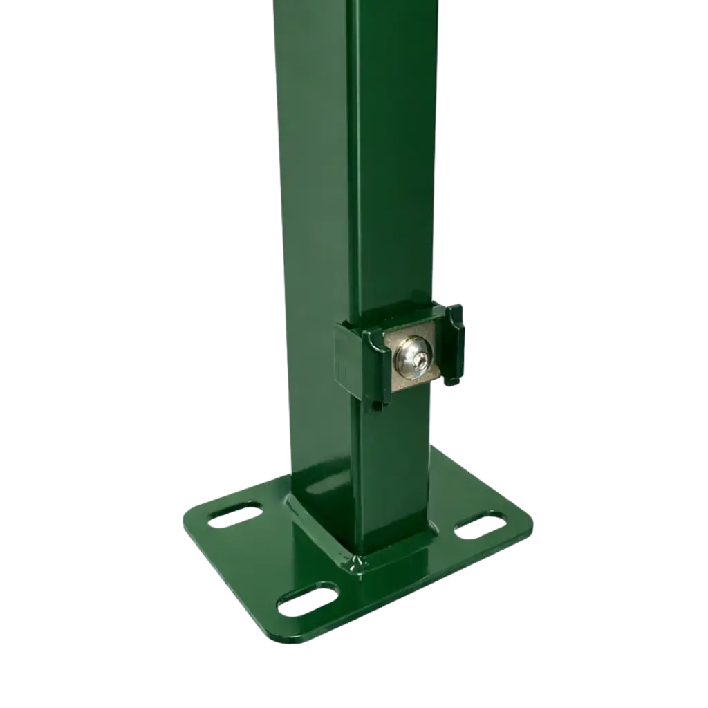 DS-Zaunpfosten Typ P grün, mit Bodenplatte 