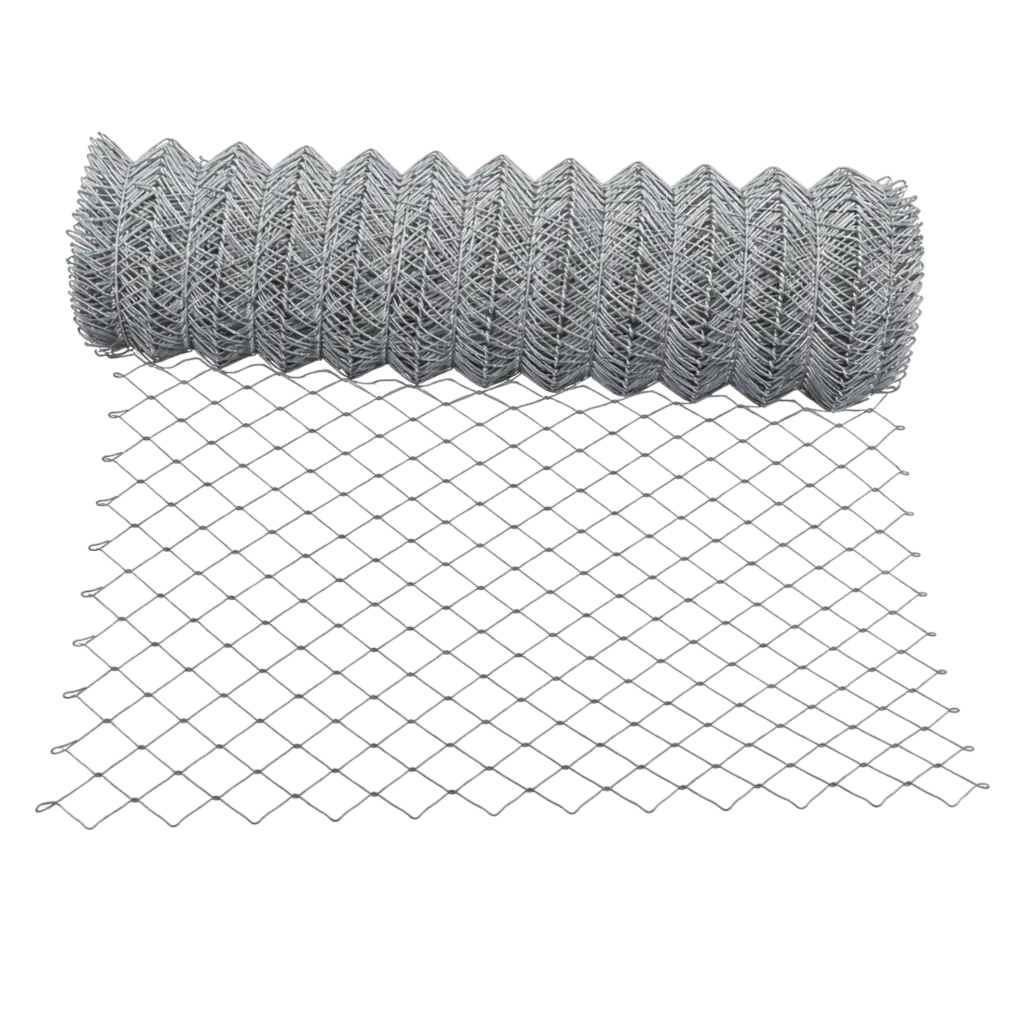 Viereckgeflecht verzinkt - Länge: 25 m