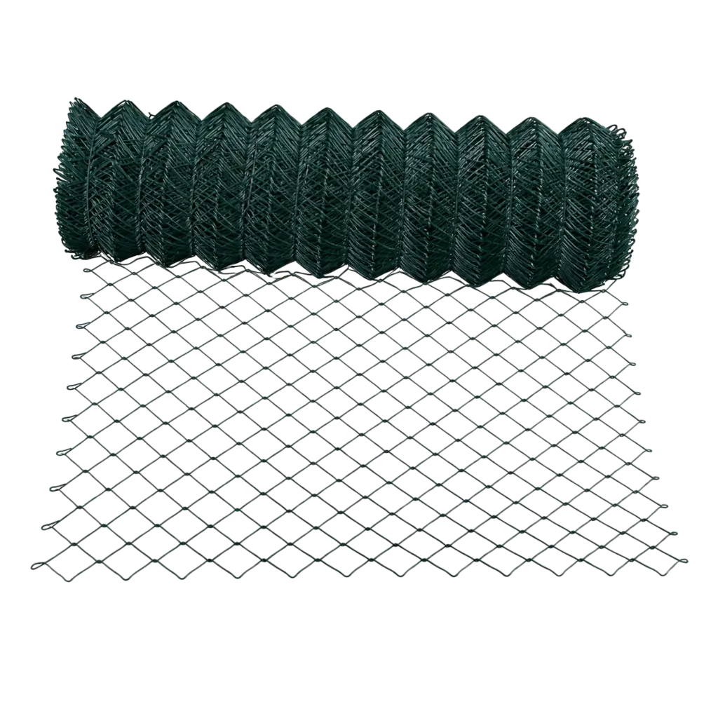 Viereckgeflecht grün - Länge: 25 m